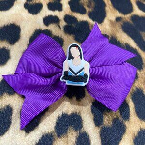 Olivia Rodrigo Purple Hair Bow